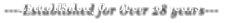 ----Established for Over 28 years---